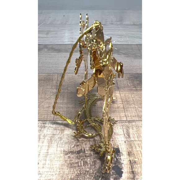 Baldwin 24K Gold Plated Ice Skaters Collectible Sculpture Art Figurine - Picture 3 of 4
